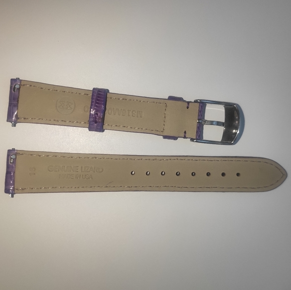 MICHELE 16mm Purple Lizard Watch Strap main image 4